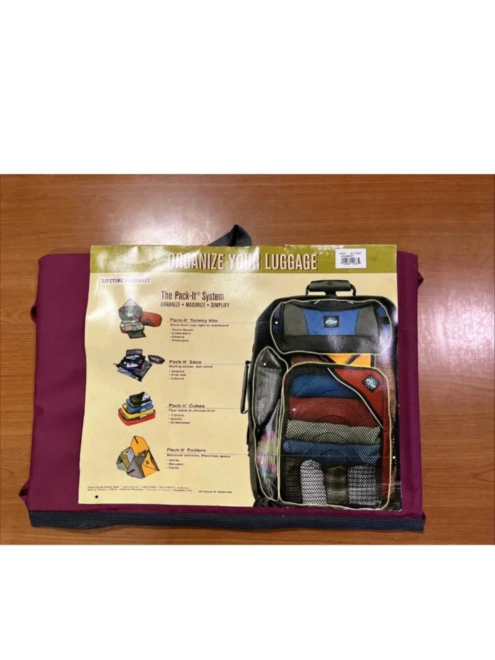 Eagle Creek Pack-It Folder 20 Large Cranberry Travel Organizer NWT